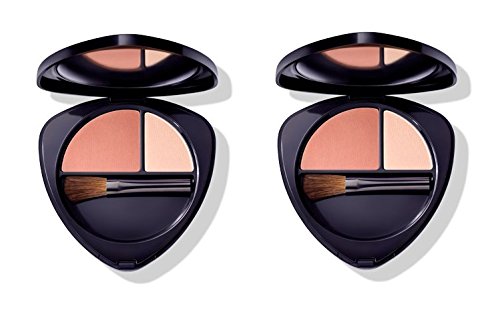 Dr.Hauschka – Blush Duo 01 Soft Apricot 2 paquetes de 5,7 g, colorete 100% natural, Pigmentos minerales, extractos de plantas officinali