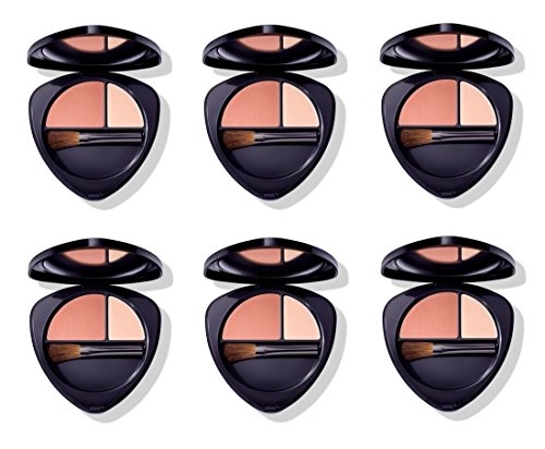 Dr.Hauschka – Blush Duo 01 Soft Apricot 6 paquetes de 5,7 g, colorete 100% natural, Pigmentos minerales, extractos de plantas officinali