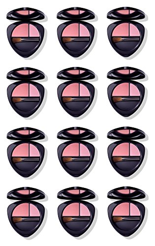 Dr.Hauschka – Blush Duo 02 Dewy Peach 12 paquetes de 5,7 g, colorete 100% natural, Pigmentos minerales, extractos de plantas officinali