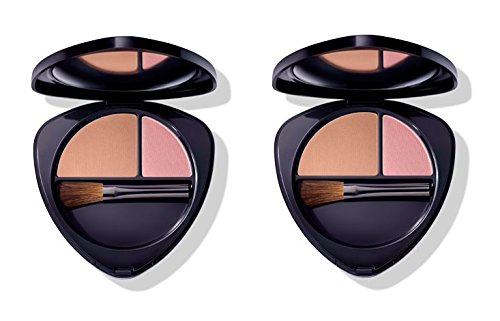 Dr.Hauschka – Blush Duo 03 Sun-Kissed Nectarine 2 paquetes de 5,7 g, colorete 100% natural, Pigmentos minerales, extractos de plantas officinali, Pigmentos minerales, extractos de plantas officinali
