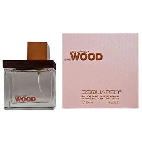 Dsquared2 She Wood, Agua de perfume para mujeres - 30 ml.