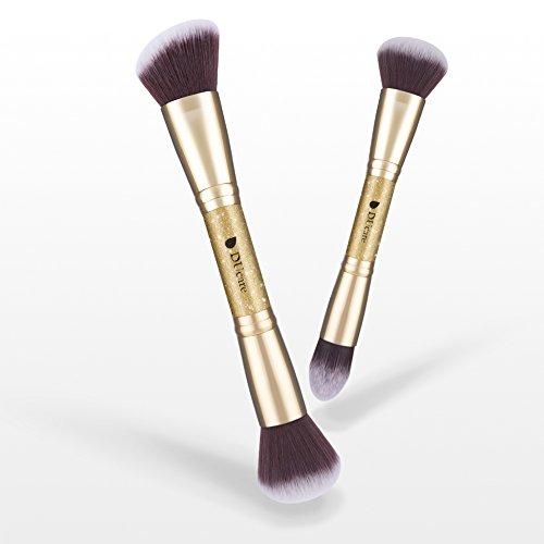 DUcare Brochas de Maquillaje Foundation Brocha Kabuki 2PCS Brochas Para Maquillaje Facial Profesional