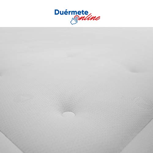 Duérmete Online Colchón Viscoelástico Visco SANEX Antibacterial | Alto Confort y Máxima Higiene | Altura 28 cm, Viscogel, 90x180