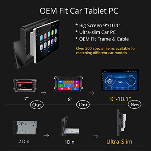 DUMXY Android Navegación GPS Auto Radio con Canbus para Ford S-MAX 2007-2008 Am/FM/AUX/USB/Manos Libres Bluetooth/Mirrorlink/Control de Volante