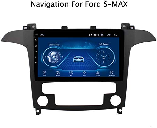 DUMXY Android Navegación GPS Auto Radio con Canbus para Ford S-MAX 2007-2008 Am/FM/AUX/USB/Manos Libres Bluetooth/Mirrorlink/Control de Volante
