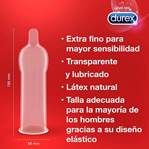 Durex Preservativos Ultrafinos Sensitivo Suave 24 condones + Durex Lubricante Fresa 50 ml