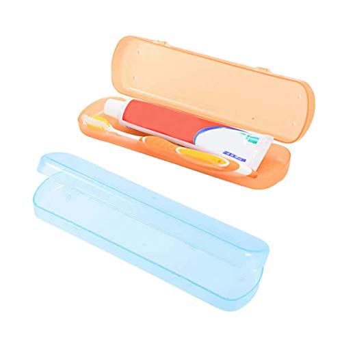 Dusenly - Funda para cepillo de dientes (5 unidades, portátil, transpirable, plástico, para uso doméstico)