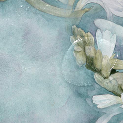 DYCBNESS Cortina de Ducha,Pintura A La Acuarela Perfumería Medicinal Plantas Cosméticas,Material Resistente al Agua Durable Estampa Digital Cortina de Baño Impermeable, 180 x 180 cm