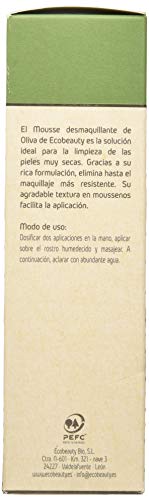 Ecobeauty Mousse Desmaquillante Aceite De Oliva Ecocert Bio 150Ml Ecobeauty 1 Unidad 150 g