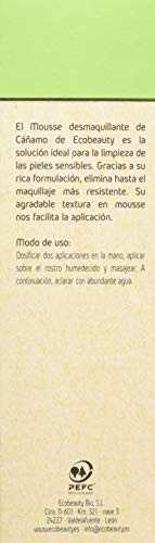 Ecobeauty Mousse Desmaquillante Cañamo Ecocert Bio 150Ml Ecobeauty 1 Unidad 150 g