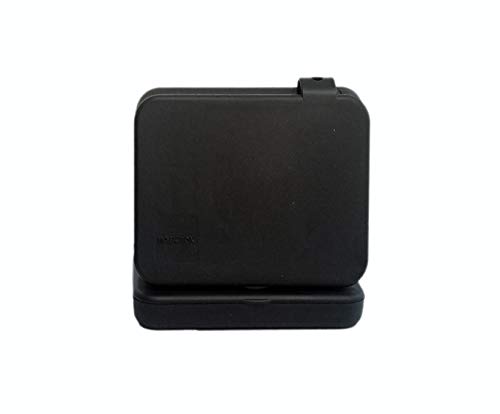 ECODEPIL Porta mascarillas - Pack de 2 Estuches - Caja para mascarillas Reutilizable- Ideal para Guardar Tus mascarillas- Protección asegurada Fácil de Limpiar- Color Negro