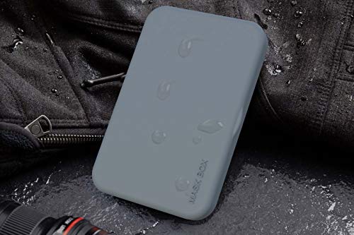 ECODEPIL Porta mascarillas - Pack de 4 Estuches - Caja para mascarillas Reutilizable- Ideal para Guardar Tus mascarillas- Protección asegurada Fácil de Limpiar- Colores Variados