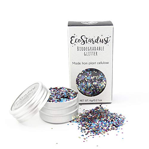 EcoStardust - Clavos para el cabello con purpurina galáctica biodegradable