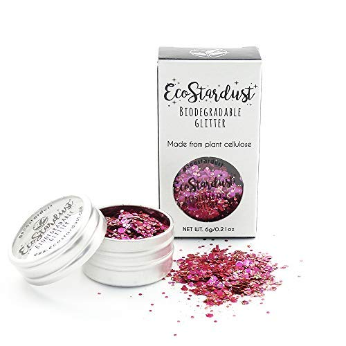 EcoStardust Flamingo - Clavos biodegradables con purpurina para el cabello