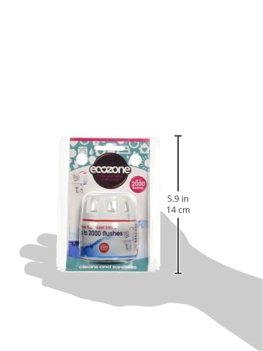 Ecozone Forever Flush 2000 - Pastilla de Inodoro (hasta 2000 descargas, previene Manchas y Cal)