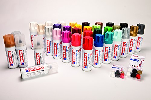 edding 5200-922 - Spray de pintura acrílica de 200 ml, secado rápido sin burbujas, color blanco tráfico mate