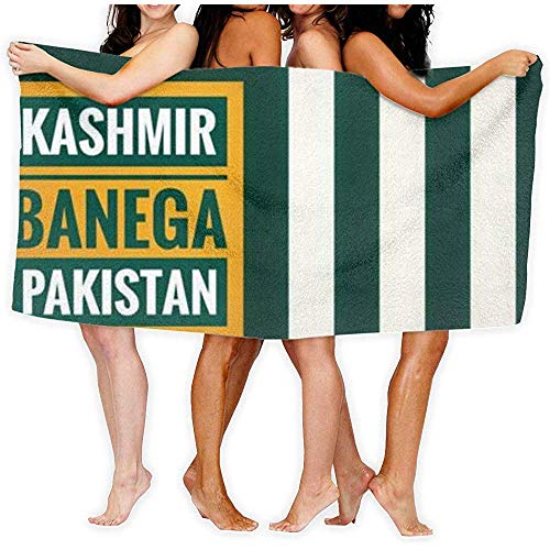 Edmun Kashmiri Flag Toalla de baño Secado rápido Secado súper Absorbente Ultra Ligero Ligero Compacto Manta de Playa de Viaje al Aire Libre para baño de Gimnasia