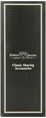 Edwin jagger 81sb586 - Brocha para afeitar de pelo de tejn (imitacin a madera de bano, con cuello y extremo de acero niquelado)
