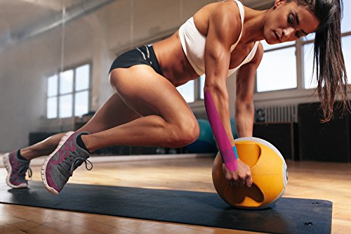 Effekt Manufaktur [25cm x 5cm] Kinesiotape precortado en varios colores I Cinta Kinesiologica impermeable y elastica I Tiras Musculares Kinesiologicas