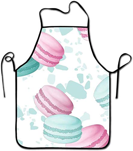 Eileen Powell Durable Lavable Inicio Cocina Delantal Delicioso Macarons Madre Regalo Cocina Hornear Restaurante Unisex