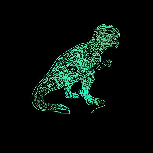 El dinosaurio Usb 3d luz nocturna regalos creativos lámpara 3d iluminación decorativa Powerbank 3d accesorios de iluminación lámpara de mesa