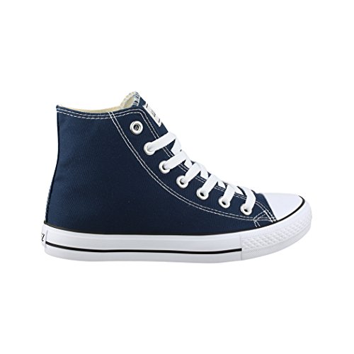 Elara Zapatilla de Deporte Unisex Sneaker High Top Chunkyrayan Azul Oscuro BE-CA014/CB019 Dk.Blue-39
