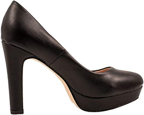 Elara Zapato de Tacón Alto Mujer Plataforma Chunkyrayan Negro E22321-Schwarz-38
