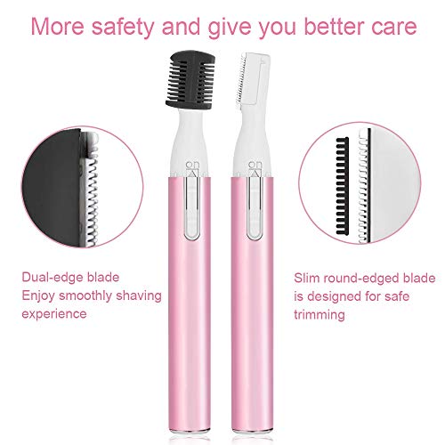 Eléctrica Depiladora de Cejas, Ceja Recortador para Mujer, Eyebrow Trimmer Mujer Depiladora Facial Para Facial Hair Remover Para Remodelar y Alisar Cejas