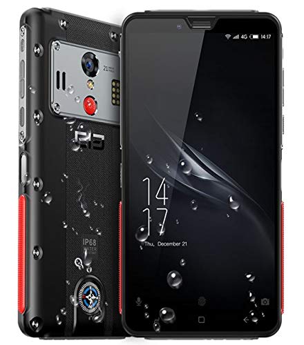 ELEPHONE SOLDIER 4G Móvil Todoterreno Libre, 4GB + 128GB, Helio X25 Deca Core de 2.5GHz, IP68 Smartphone Antigolpes Impermeable,Pantalla QHD 2K de 5.5 Pulgadas (2560*1440x),16MP+21MP,NFC GPS 5000mAh