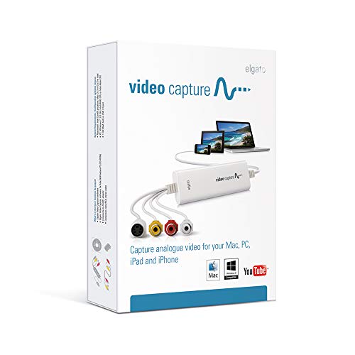 Elgato Video Capture - Capturadora Digitalizadora de Vídeo para Apple Macbook, iPad Y PC (Usb 2.0), Blanco