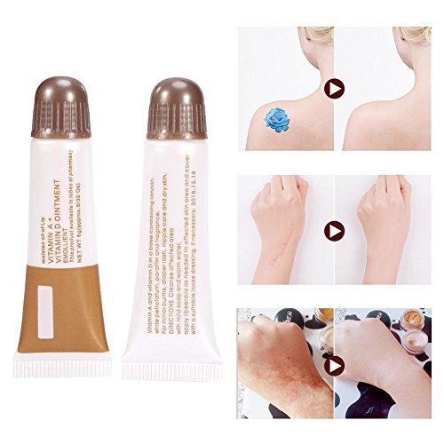 Eliminar Cicatrices Crema de Tatuaje anti cicatriz 10PCS/Set de maquillaje permanente del tatuaje Reparación Aftercare de recuperación de vitamina A y gel de crema ungüento
