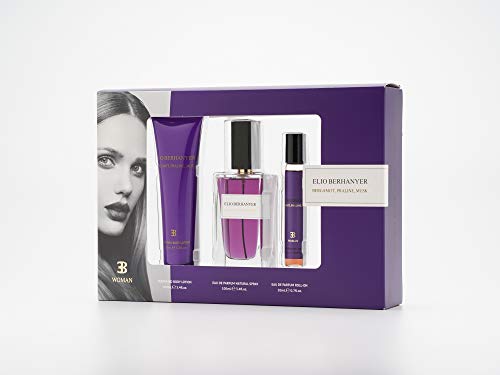 Elio Berhanyer Bergamot Praline Musk Woman Eau de Parfum Natural Spray 100ml + Eau de Parfum Roll-on 20ml + body Lotion 100ml