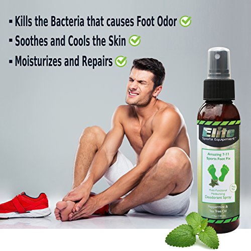 Elite Sportz Foot Spray for Shoes and Smelly Feet - Desodorante de zapatos - Fast Working Shoe Odor Spray and Foot Odor Eliminator - Aroma a Menta Fresca.