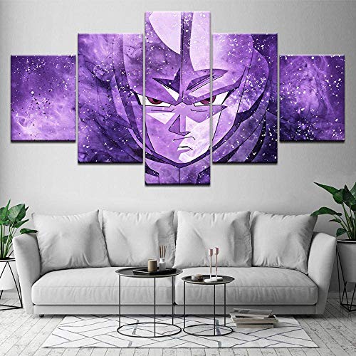 ELLCDRJ 5 Parts Modern Stretched Wallpaper Modular HD Prints Poster 150X80Cm Mural Home Decor Canvas Prints Artwork The Naruto Cartoon Canvas (ell104)