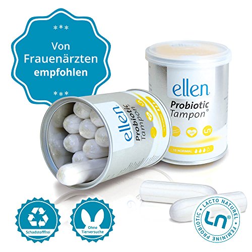 Ellen - Tampón probiótico, absorción normal, 12 unidades