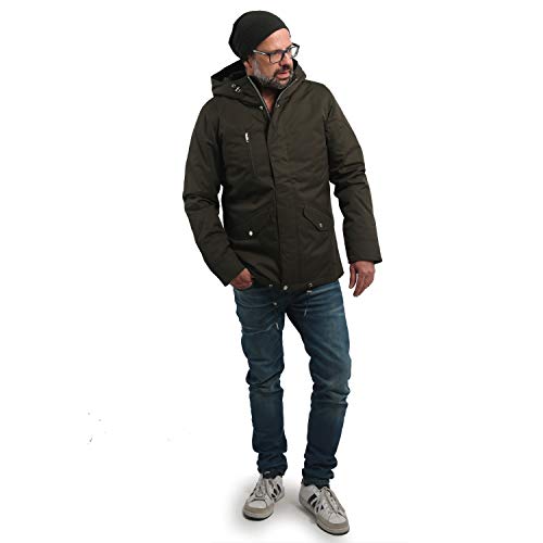 Elvine Cornell Army Green - Abrigo de Trabajo Verde Verde S