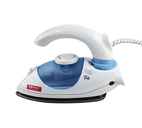 EM Home Plancha de Vapor Potencia de 800 watios diseño portátil Especial para Viajes (Azul)
