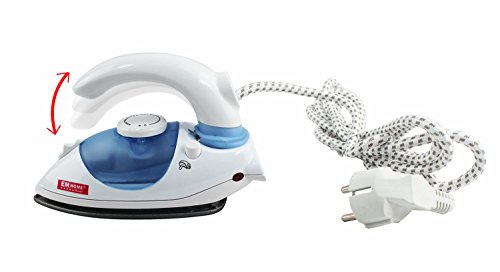EM Home Plancha de Vapor Potencia de 800 watios diseño portátil Especial para Viajes (Azul)