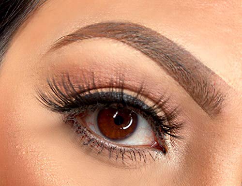 EMEDA 7 pares de pestañas naturales de visón sintético 3D con aplicador de pinzas, pestañas largas y gruesas hechas a mano para maquillaje de ojos, Pestañas postizas 5D (031)