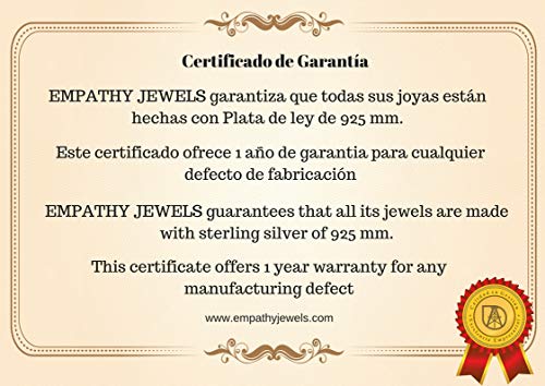 EMPATHY JEWELS Gargantillas de Plata con Circonitas - Collar Mujer Plata de Ley – Gargantilla Mujer Plata con Cadena de Plata de Ley Mujer - Gargantillas Mujer - Dia de La Madre Regalos Original