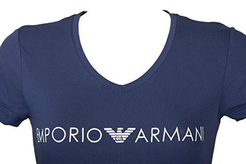 Emporio Armani T-Shirt Camiseta Mujer Cuello V Manga Corta artículo 163321 0P317