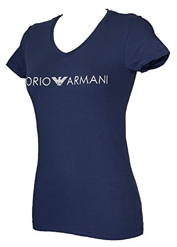 Emporio Armani T-Shirt Camiseta Mujer Cuello V Manga Corta artículo 163321 0P317