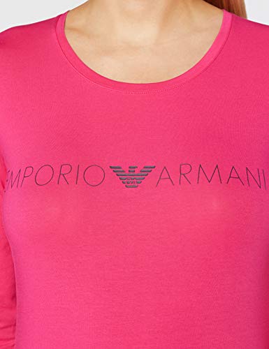 Emporio Armani T-Shirt Camiseta, Pop Pink – Pop Pink, S para Mujer