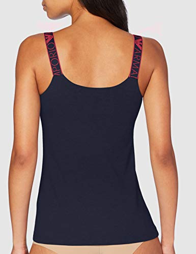 Emporio Armani Tank Camisa Cami, BLU Marine – Azul Marino, S para Mujer