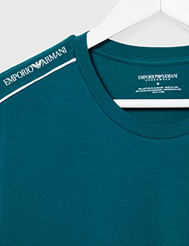 Emporio Armani Underwear Core Logoband T-Shirt Camiseta, Azul (Báltico 17934), Medium para Hombre