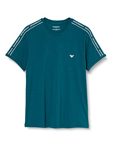 Emporio Armani Underwear Core Logoband T-Shirt Camiseta, Azul (Báltico 17934), Medium para Hombre