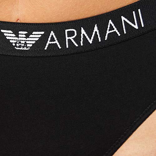 Emporio Armani Underwear Iconic Cotton Ropa Interior, Bianco, L para Mujer