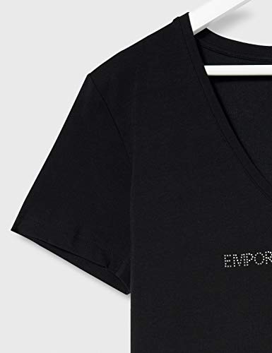 Emporio Armani Underwear T-Shirt Camiseta, Negro, S para Mujer