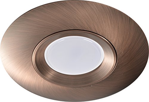 Empotrable de techo Mod. Round redondo aluminio color bronce rojo GU10. Dimensiones : 9.75 x 2.6 cm. Taladro: 7 cm.