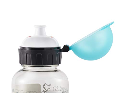 Emsa 518123 - Botella hermética con diseño de Monstruo, Capacidad de 0.4 l, antiderrame con Piezas fáciles de Limpiar, Ligeras y fáciles de manipular para niños